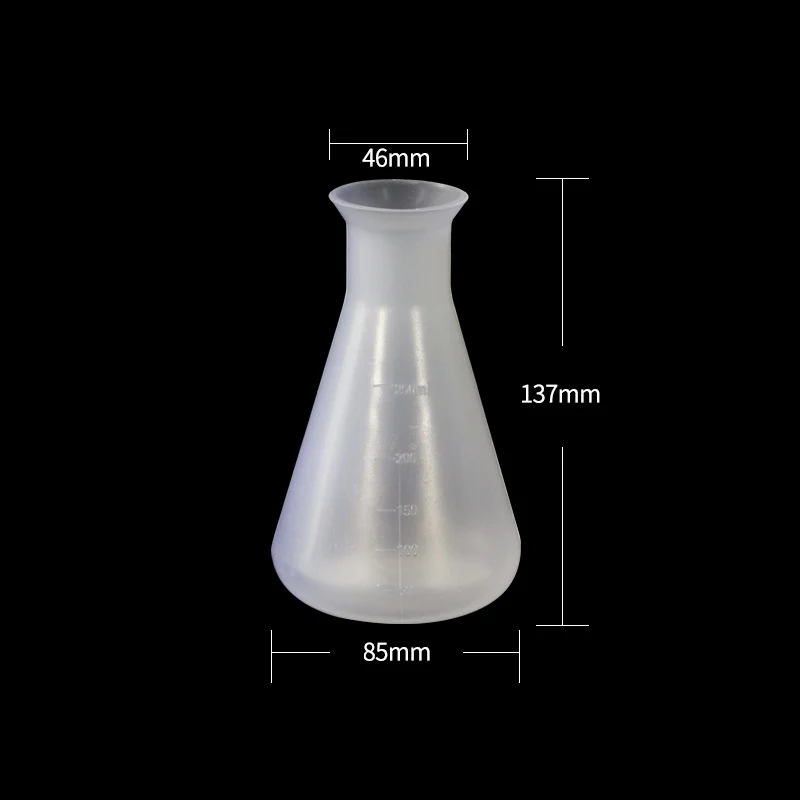 Erlenmeyerkolben, Kunststoff PP, Fassungsvermögen 50 ml bis 2.000 ml