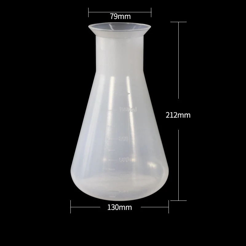Erlenmeyerkolben, Kunststoff PP, Fassungsvermögen 50 ml bis 2.000 ml
