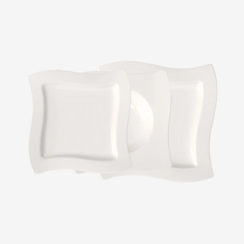 Villeroy & Boch Servizio Tavola 18 Pezzi New Wave in Porcellana Bianca