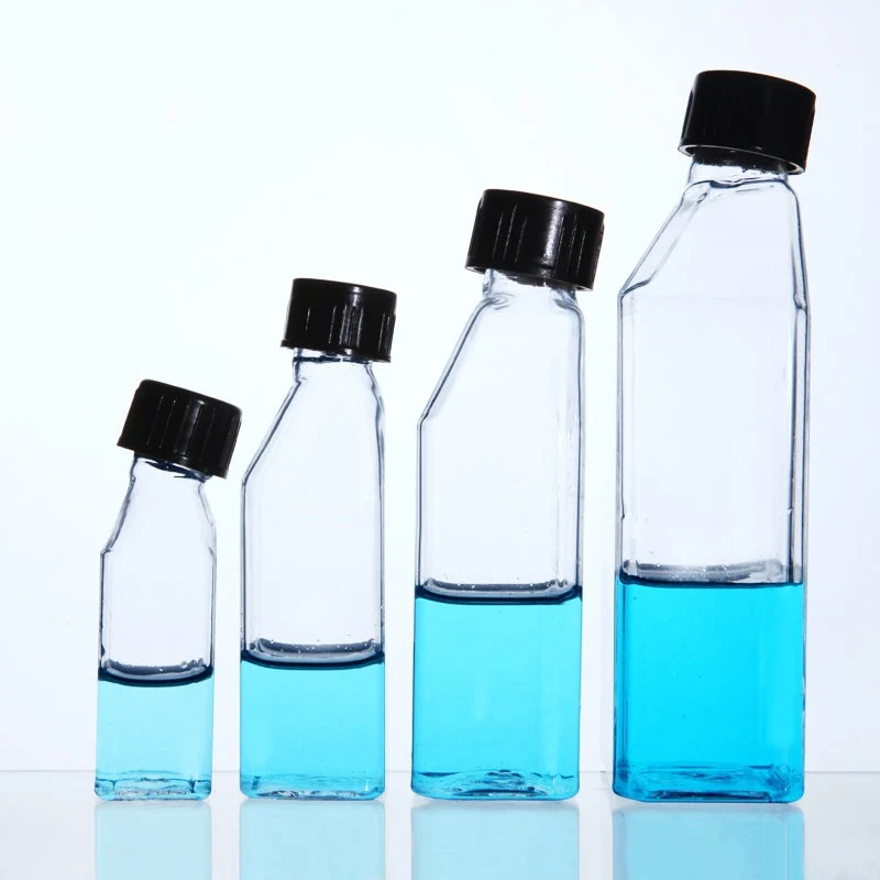 Zellkulturflaschen mit Schraubkappen, Kapazität 25 bis 250 ml