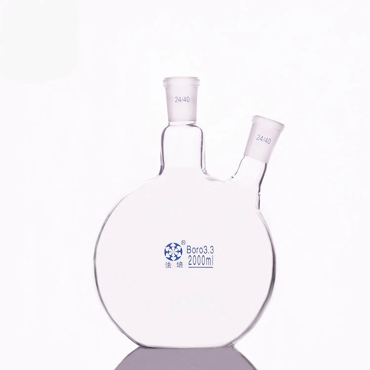 Doppelhals-Stehkolben, abgeschrägte Seitenhälse, 250 ml bis 5.000 ml