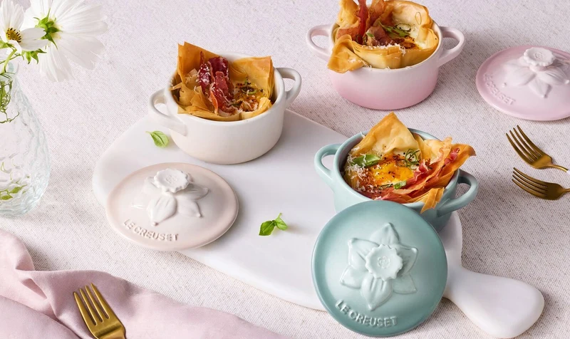 Le Creuset Mini-Bräter Jardin Ø10cm / 0,25L 'Sea Salt'