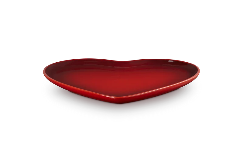 Le Creuset Servierschüssel Herz Ø32cm 'Kirschrot'
