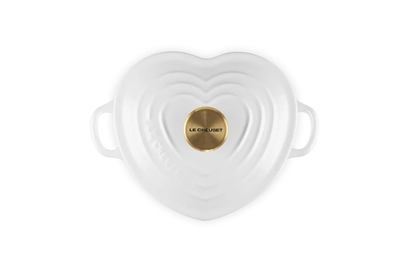 Le Creuset Campagnard Herz Ø20cm / 1L 'Weiß'