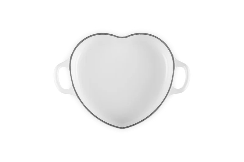Le Creuset Campagnard Herz Ø20cm / 1L 'Weiß'