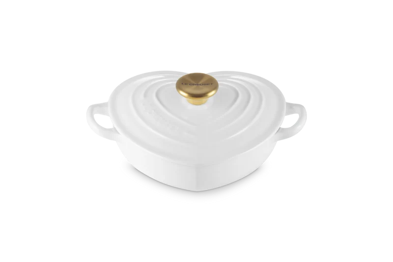 Le Creuset Campagnard Herz Ø20cm / 1L 'Weiß'