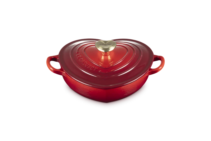 Le Creuset Campagnard Herz Ø20cm / 1L 'Cherry Red'