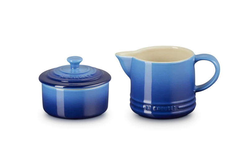 Le Creuset Milch- und Zuckerset Signature 'Azure'