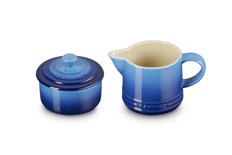 Le Creuset Milch- und Zuckerset Signature 'Azure'