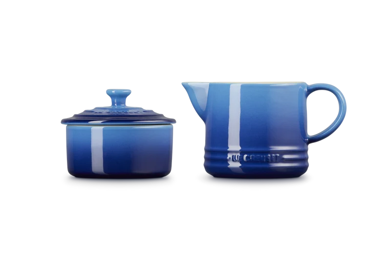 Le Creuset Milch- und Zuckerset Signature 'Azure'