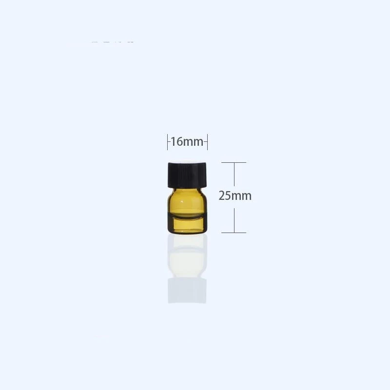 100 Stk./Pack Probenfläschchen mit Gewinde, Braunglas, Fassungsvermögen 1 bis 60 ml