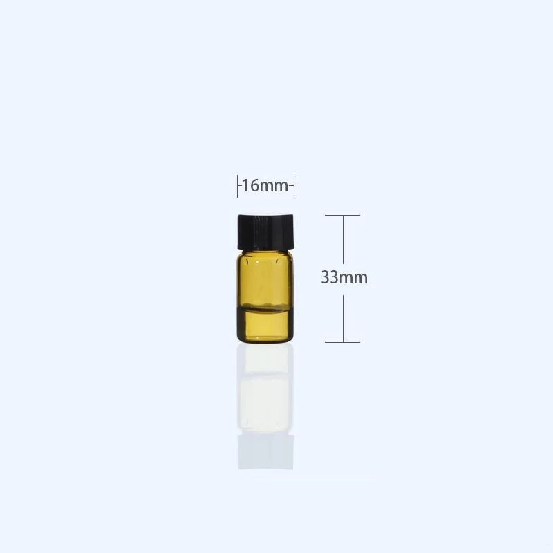 100 Stk./Pack Probenfläschchen mit Gewinde, Braunglas, Fassungsvermögen 1 bis 60 ml