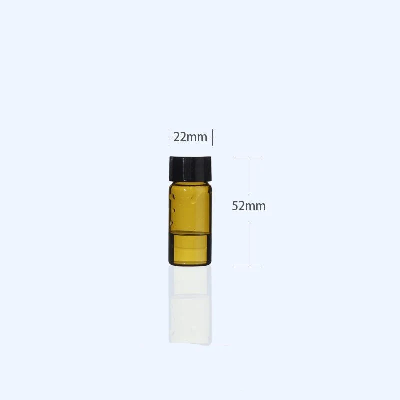 100 Stk./Pack Probenfläschchen mit Gewinde, Braunglas, Fassungsvermögen 1 bis 60 ml