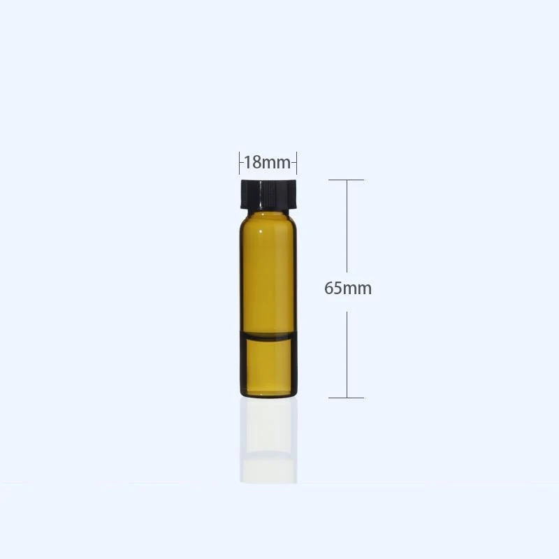 100 Stk./Pack Probenfläschchen mit Gewinde, Braunglas, Fassungsvermögen 1 bis 60 ml