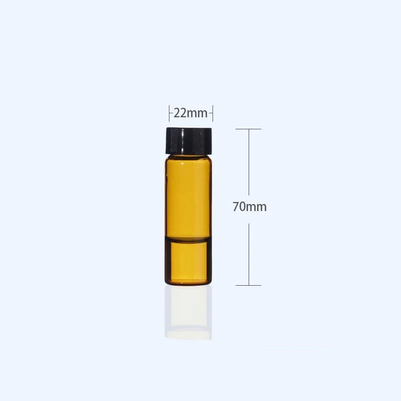 100 Stk./Pack Probenfläschchen mit Gewinde, Braunglas, Fassungsvermögen 1 bis 60 ml