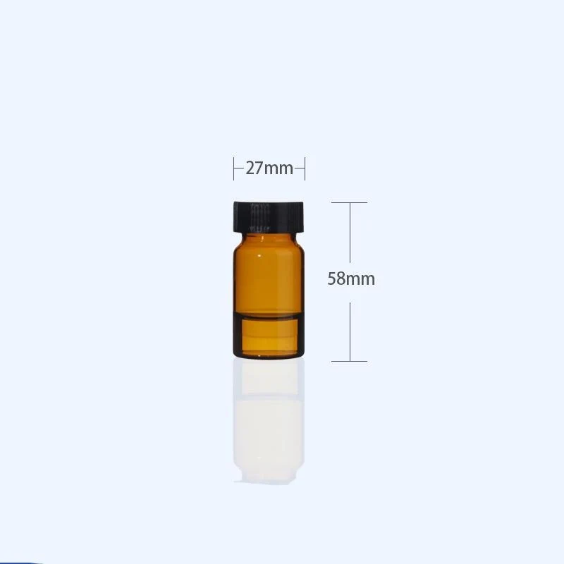 100 Stk./Pack Probenfläschchen mit Gewinde, Braunglas, Fassungsvermögen 1 bis 60 ml