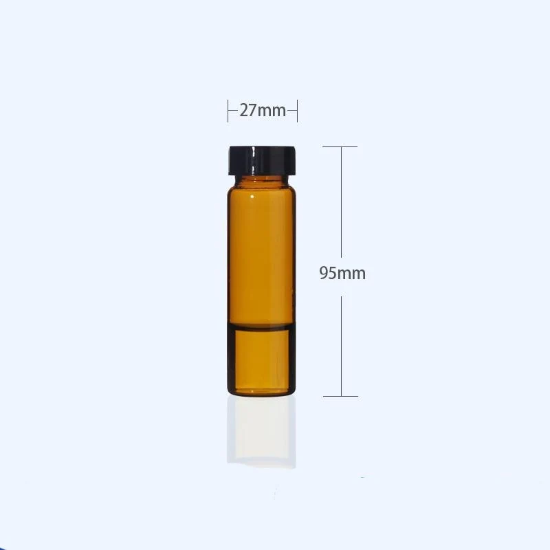 100 Stk./Pack Probenfläschchen mit Gewinde, Braunglas, Fassungsvermögen 1 bis 60 ml