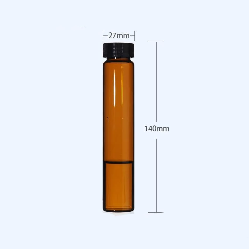 100 Stk./Pack Probenfläschchen mit Gewinde, Braunglas, Fassungsvermögen 1 bis 60 ml