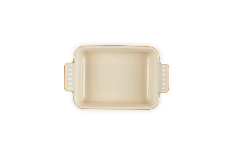 Rechteckige Auflaufform von Le Creuset, Farbe „Orangerot“