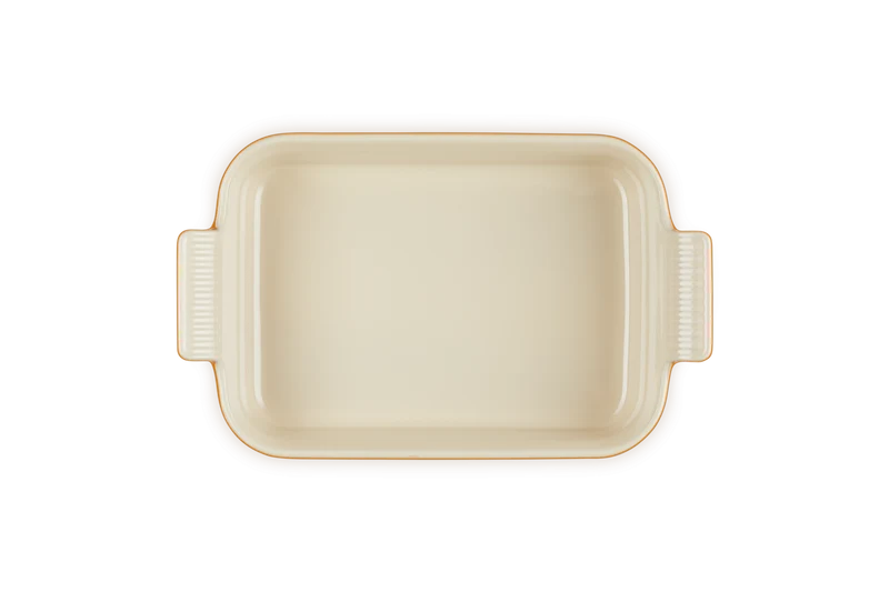 Rechteckige Auflaufform von Le Creuset, Farbe „Orangerot“