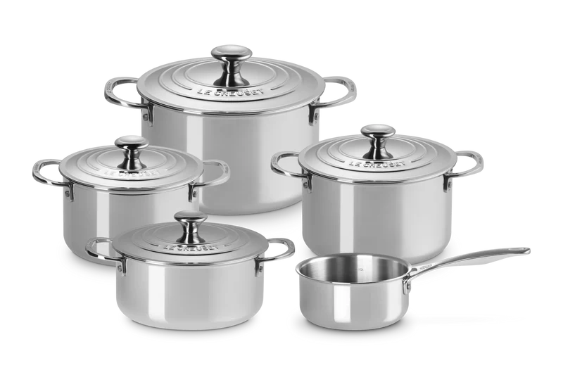 Le Creuset 5-teiliges Edelstahl-Pfannenset