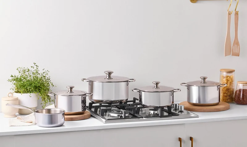 Le Creuset 5-teiliges Edelstahl-Pfannenset
