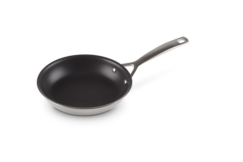 Le Creuset Edelstahl-Bratpfanne mit PTFE-Antihaftbeschichtung