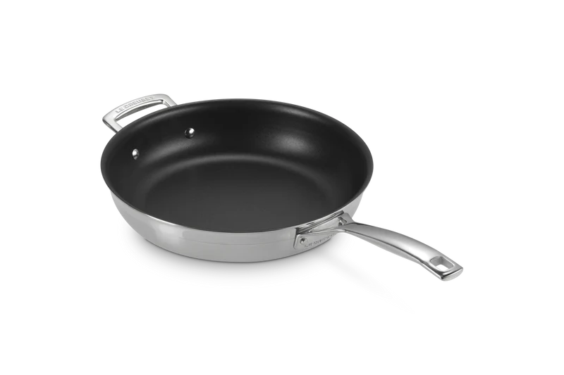 Le Creuset Edelstahl-Bratpfanne mit PTFE-Antihaftbeschichtung
