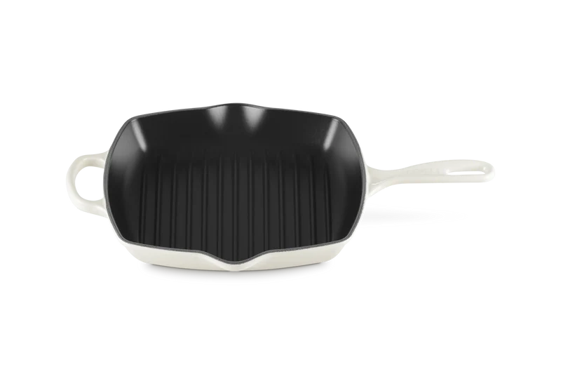 Le Creuset Grillpfanne quadratisch 26x26cm Grillit® 'Meringue'