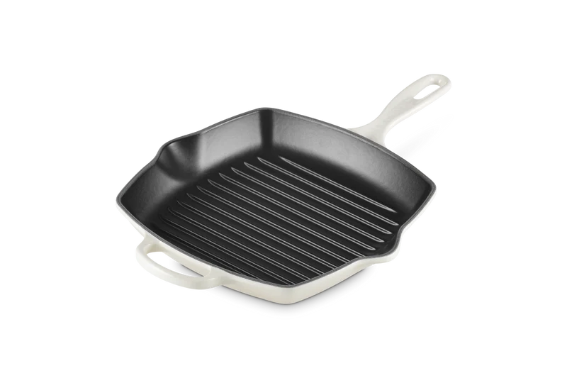 Le Creuset Grillpfanne quadratisch 26x26cm Grillit® 'Meringue'