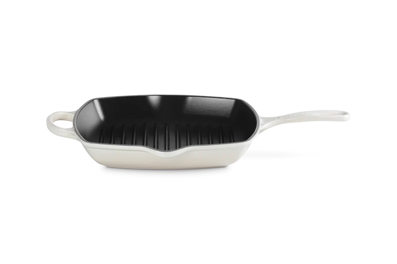Le Creuset Grillpfanne quadratisch 26x26cm Grillit® 'Meringue'