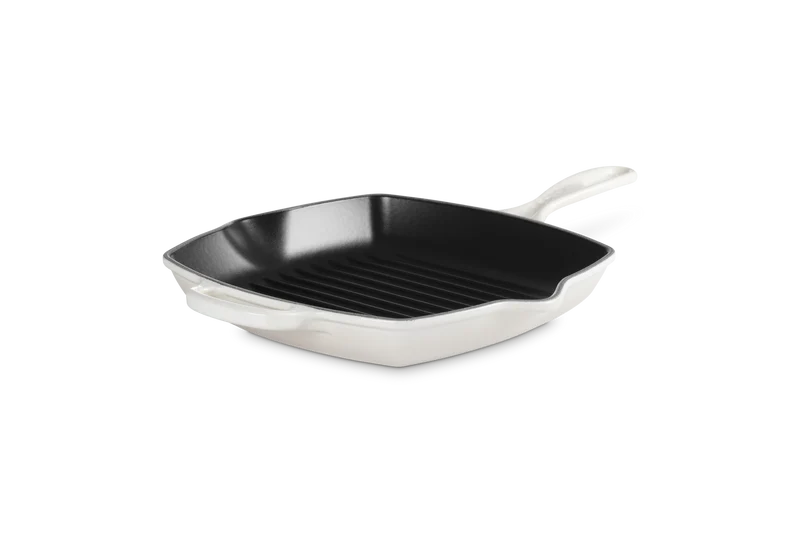 Le Creuset Grillpfanne quadratisch 26x26cm Grillit® 'Meringue'