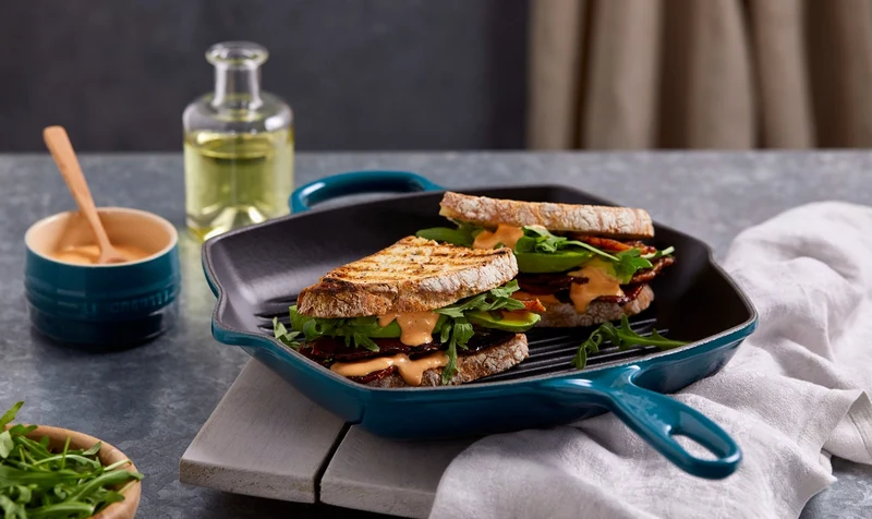 Le Creuset Grillpfanne Quadratisch 26x26cm Grillit® 'Deep Teal'