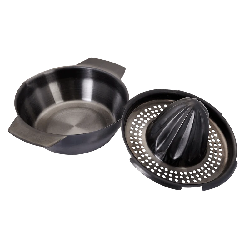 Zitruspresse smokey grey Edelstahl