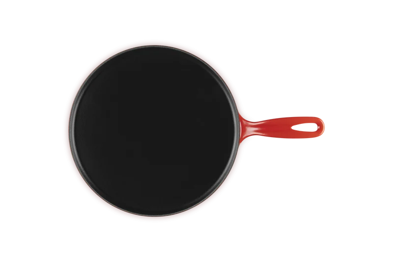 Le Creuset Pfannkuchenpfanne aus Gusseisen, „Kirschrot“, Ø 27 cm