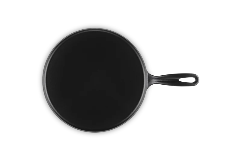 Le Creuset Pfannkuchenpfanne aus Gusseisen, „Matt Schwarz“, Ø 27 cm