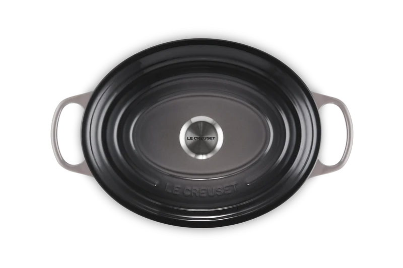 Le Creuset Ovaler Schmortopf Signature 'Flint'