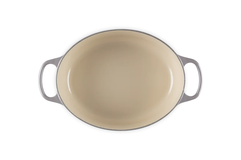Le Creuset Ovaler Schmortopf Signature 'Flint'