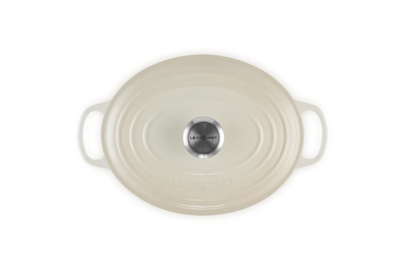 Le Creuset Ovaler Schmortopf Signature „Meringue“
