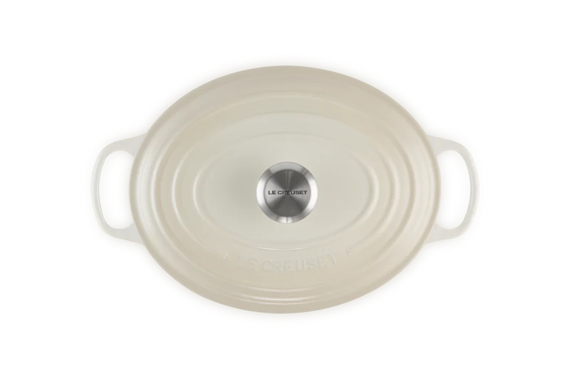 Le Creuset Ovaler Schmortopf Signature „Meringue“