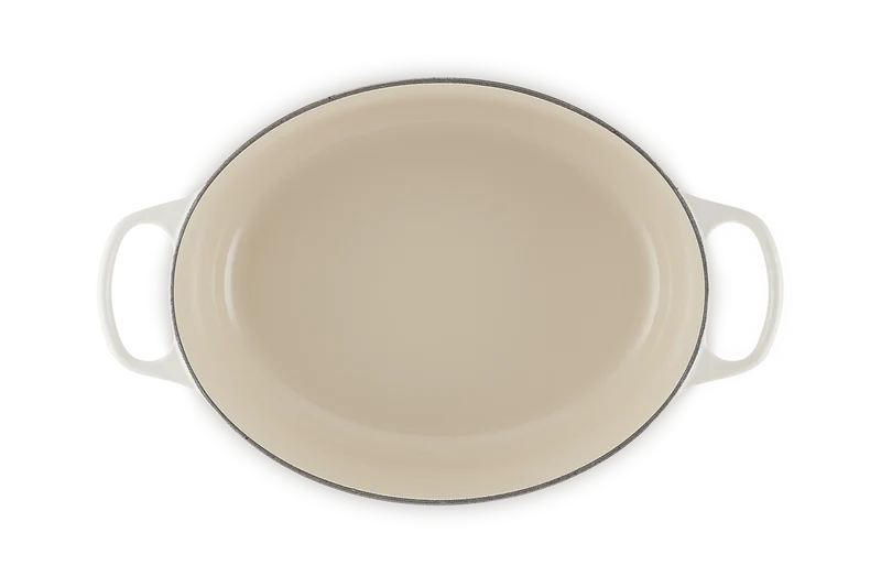 Le Creuset Ovaler Schmortopf Signature „Meringue“