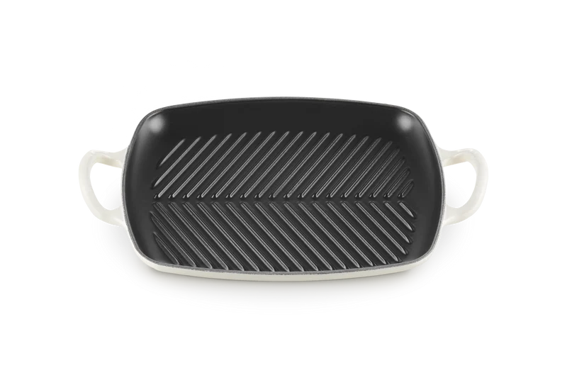 Le Creuset Grillplatte Rechteckig 'Meringue'