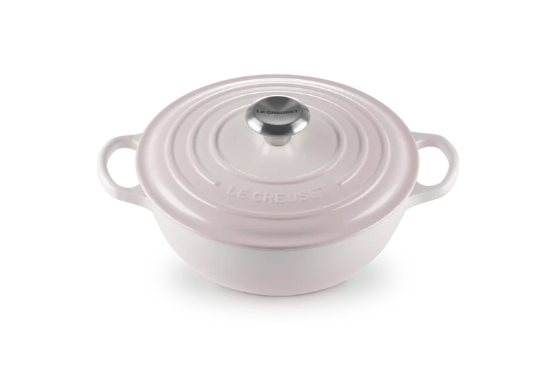 Le Creuset Marmite Signature „Shell Pink“ Schmortopf Ø 24 cm / 3,1 l