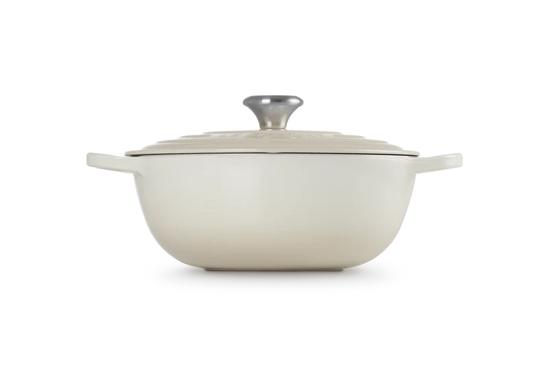 Le Creuset Marmite Kasserolle Signature 'Meringue' Ø26cm / 4,1L