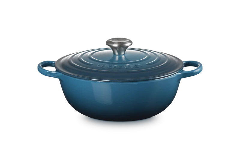 Le Creuset Marmite Kasserolle Signature „Tiefes Türkis“ Ø 26 cm / 4,1 l