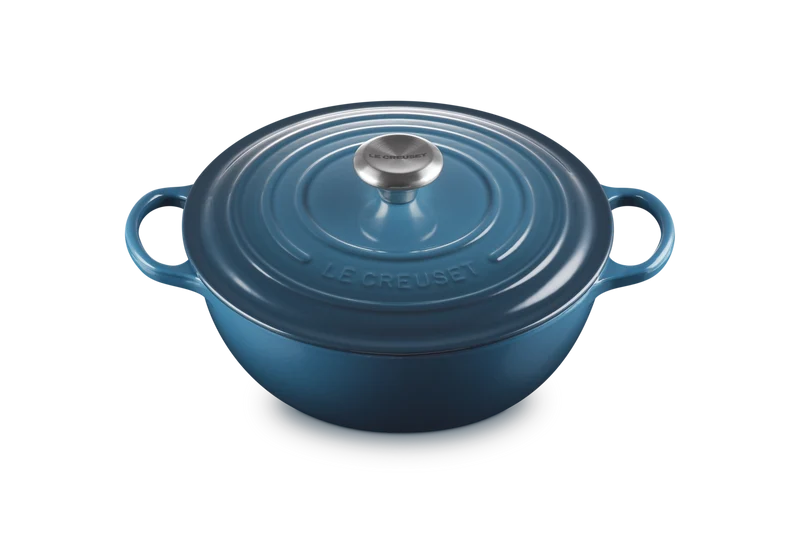 Le Creuset Marmite Kasserolle Signature „Tiefes Türkis“ Ø 26 cm / 4,1 l