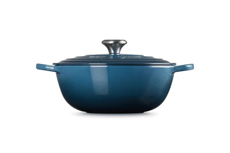 Le Creuset Marmite Kasserolle Signature „Tiefes Türkis“ Ø 26 cm / 4,1 l