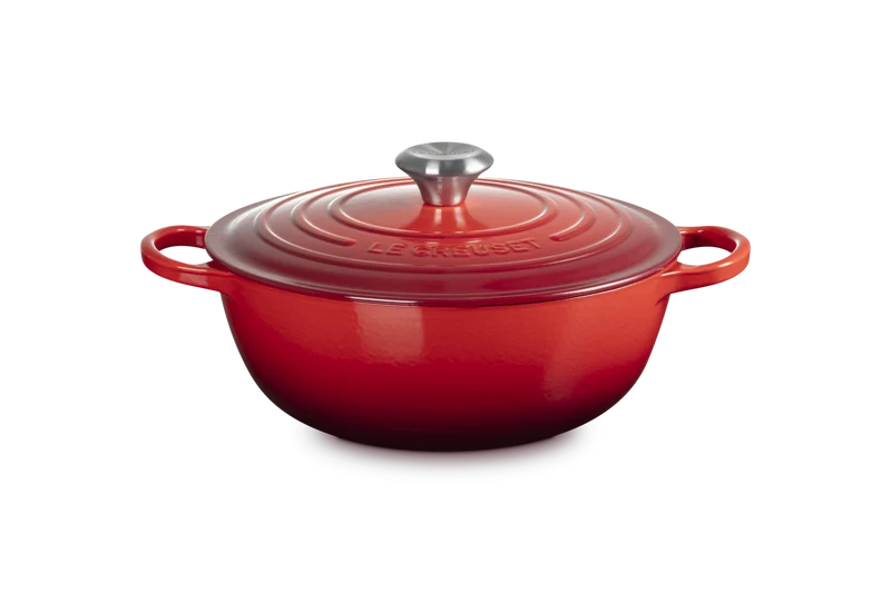 Le Creuset Marmite Signature Schmortopf „Kirschrot“ Ø 26 cm / 4,1 l