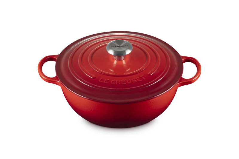 Le Creuset Marmite Signature Schmortopf „Kirschrot“ Ø 26 cm / 4,1 l