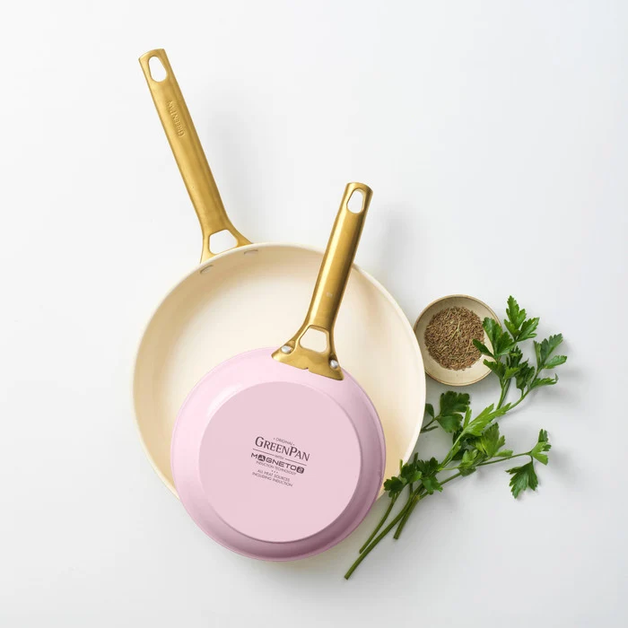 Greenpan Bratpfannenset 20/26 cm 'Padova Blush Pink'